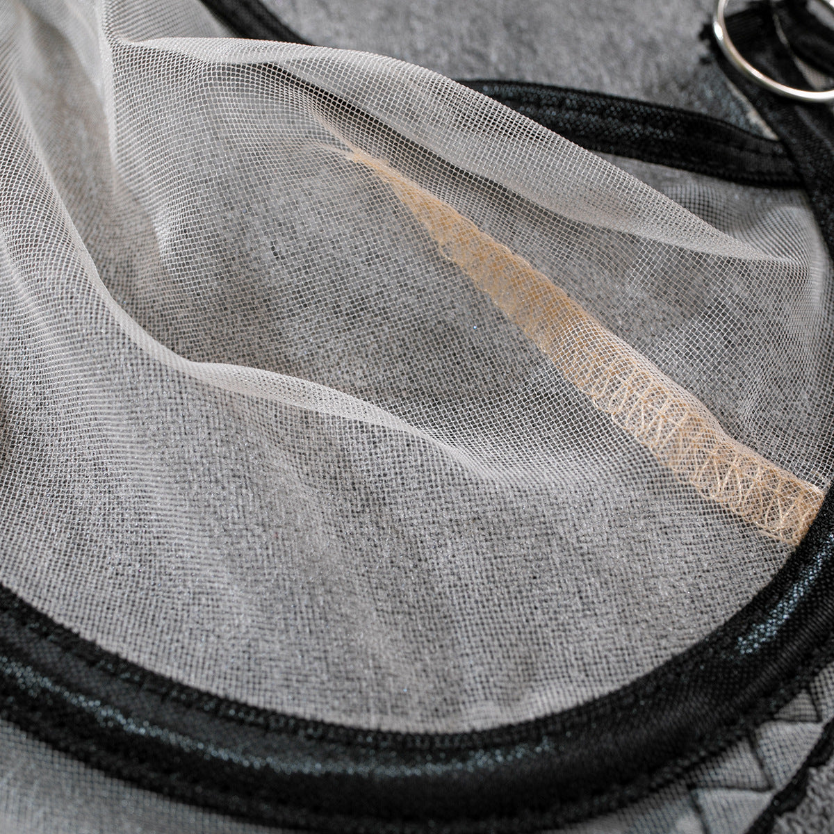 Nude Feel Breathable Mesh See-through Underwear Four-piece Set