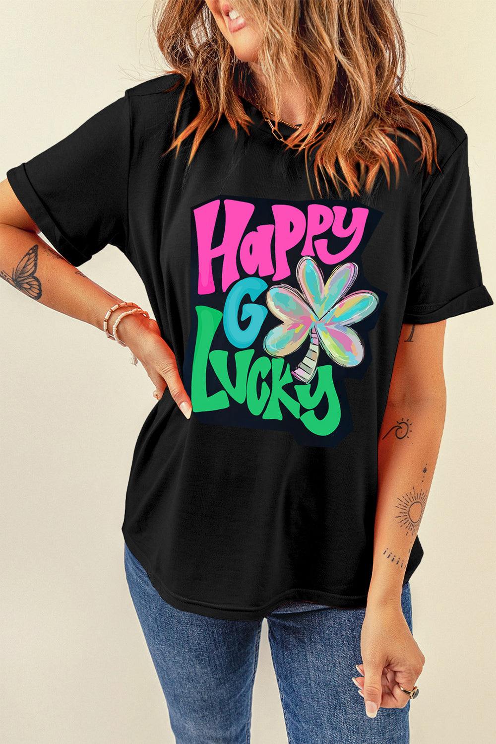 ‘Happy Go Lucky’ 🍀 T-Shirt
