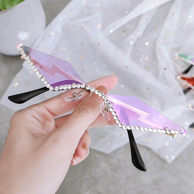 Female Creative Fashion Personalized Polygonal Glasses