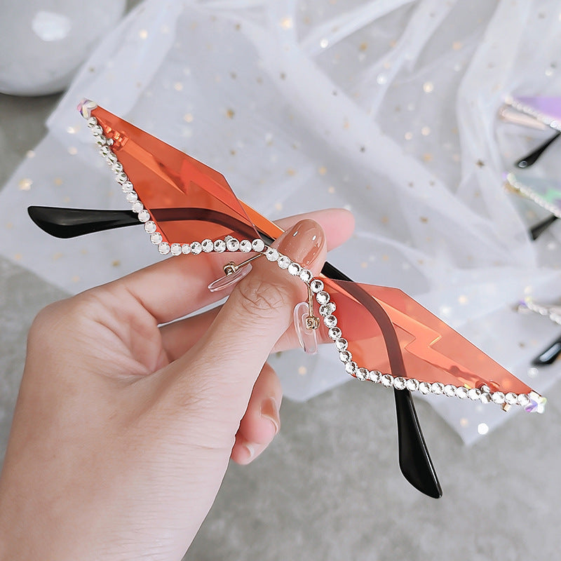 Female Creative Fashion Personalized Polygonal Glasses