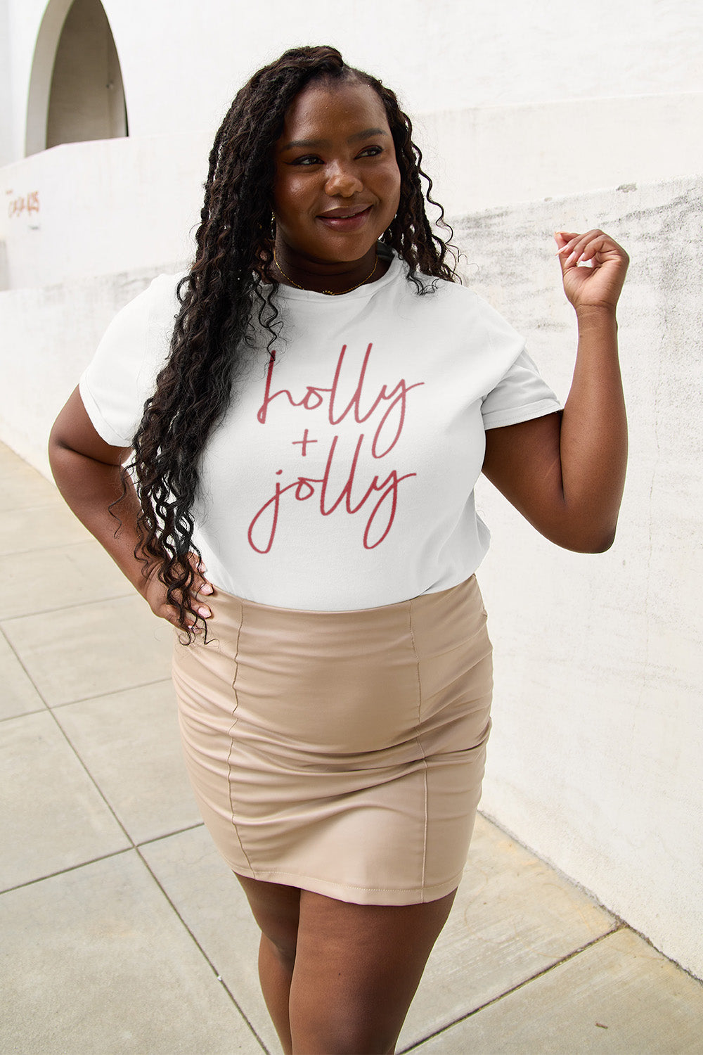 Full Size Letter Graphic Short Sleeve T-Shirt