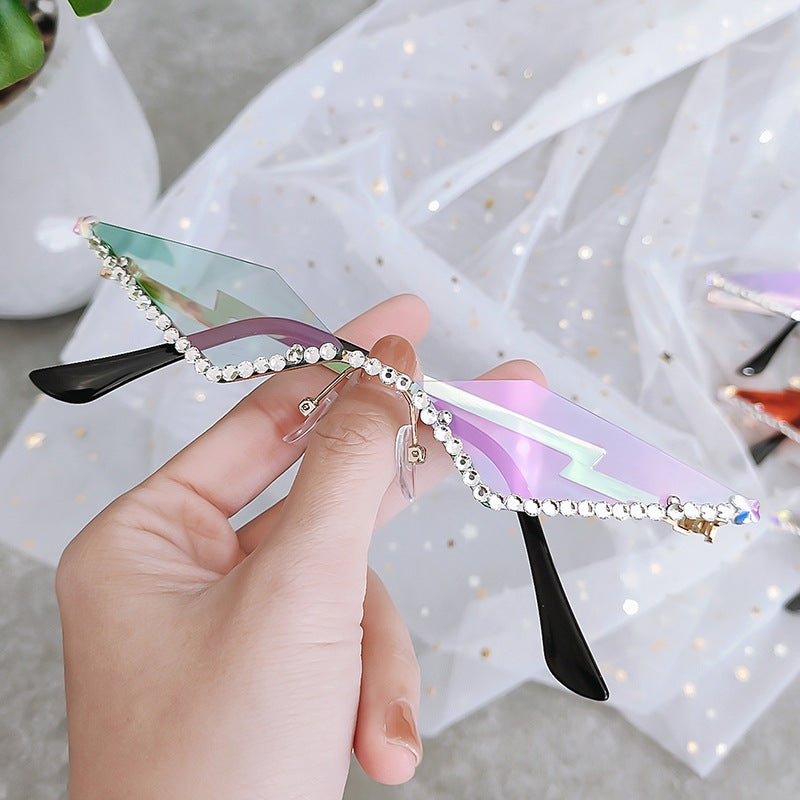 Female Creative Fashion Personalized Polygonal Glasses