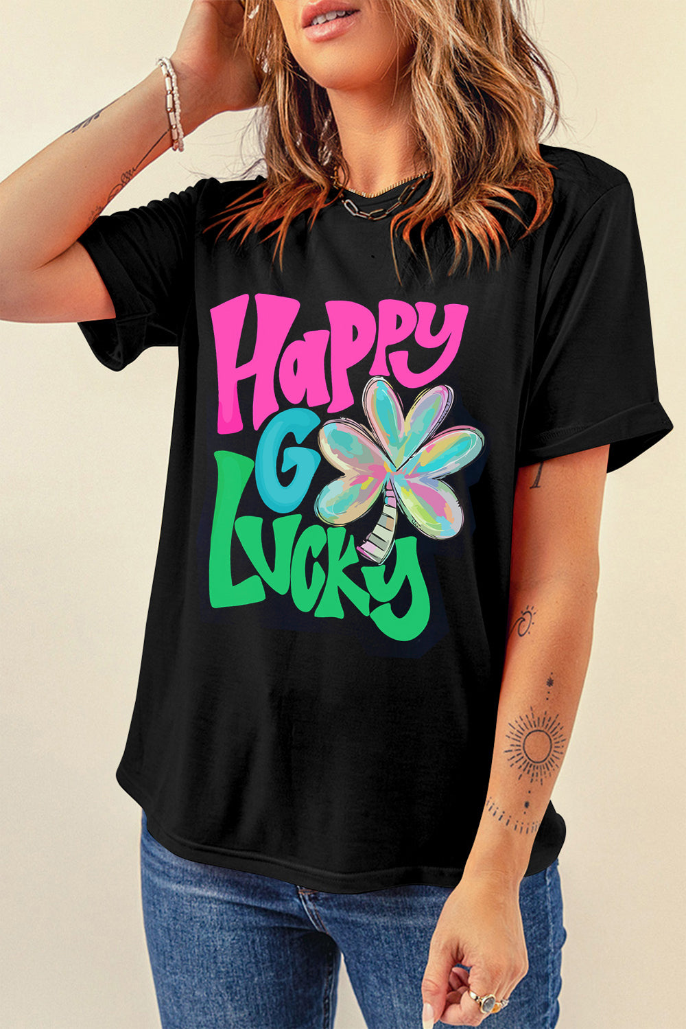 ‘Happy Go Lucky’ 🍀 T-Shirt