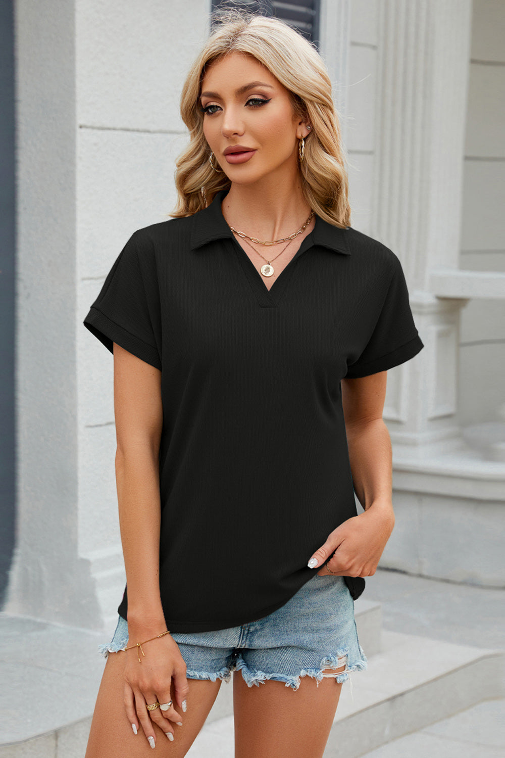Short Sleeve Blouse