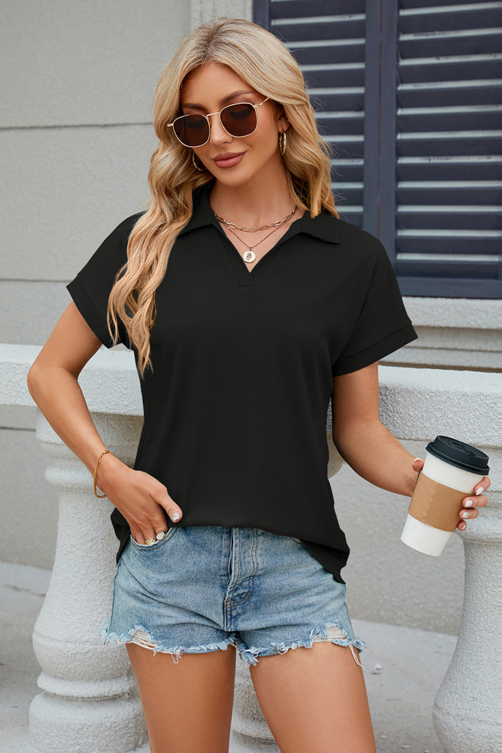 Short Sleeve Blouse